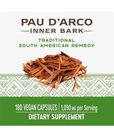 Nature's Way Pau d'Arco Inner Bark 1090 mg - 180 Vegan Capsules for Immune Support - Buy Online on GoSupps.com