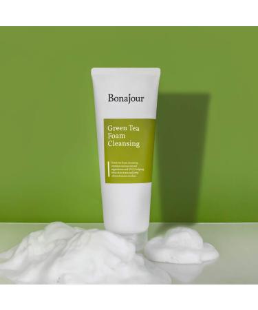  BONAJOUR Green Tea Natural Pores Foam Cleanser - The Best Facial Wash for Acne & Oily skin 5.1Fl.oz - Buy Online on GoSupps.com