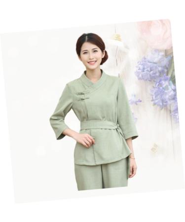 FOMIYES 1 Set Spa Robe Hairdressing Tunic Spa Gown Salon Smock Salon Uniforms Women Barber Shop Apron Spa Work Uniforms for Women Hair Salon Cape Spa Kit Spa Cloth Kimono Hair Dye L Green - Buy Online on GoSupps.com