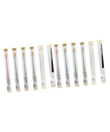 Minkissy 12 pc wangan hair toothbrush extra soft toothbrush pregnant toothbrush household toothbrush toothbrush mass care adult travel pp cleaning brush