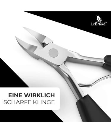 Lebr ke Nail Clippers for Thick & Ingrown Nails | Premium Toenail & Fingernail Scissors - International Shipping - Buy Online on GoSupps.com