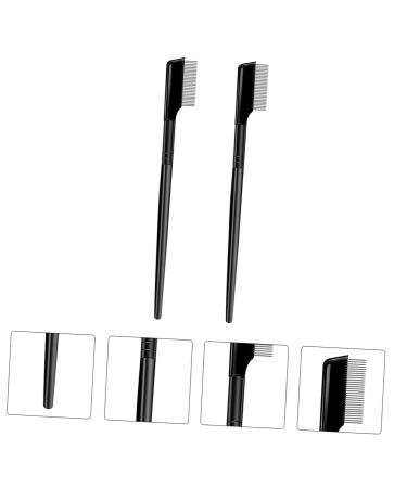 FOMIYES Eyebrow Comb Set - 2pcs Stainless Steel Eyebrow Brush & Applicator for Lash Extensions & Makeup - Buy Online on GoSupps.com