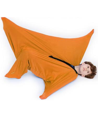 ZYUBOESO Relaxing Sensory Toys for compression Body sock for autism Suitable processing disorders Wrap to Relieve Stress Suitable for children's adult size (Color : Orange Size : M/Medium) M/Medium Orange