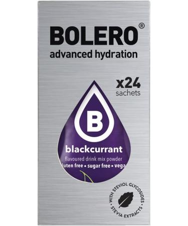  Bolero Bolero Drink 24 Sachets 3g grams Sticks Fruit Prepared Soluble Powder For Fresh Drink in Water Product 72 grams sweetened with stevia (Blackcurrant) - Buy Online on GoSupps.com