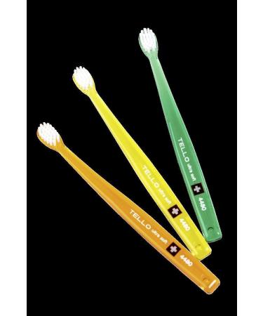 3x Tello Brush Ultra Soft 4480 - Super Soft Manual Toothbrush for Kids with Rounded NOLLEX Bristles - Random Color - Ideal for Gentle Oral Care - Buy Online on GoSupps.com