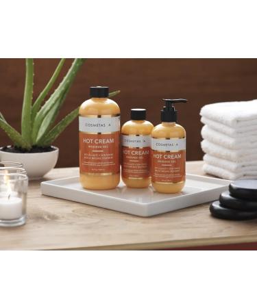 Cosmetasa Hot Cream Massage Gel - Natural & Organic Cellulite Cream - Skin Toning & Muscle Soothing - 16.9 Oz - Buy Online on GoSupps.com