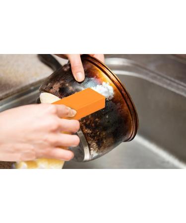 Stainless Steel Decontamination Artifact Eraser Reusable Rust Eraser Limescale Rust Glass Cleaning Eraser Magic Stainless Steel Stain Remover Eraser for Tough Stains and Dirt Orange1*3pcs - Buy Online on GoSupps.com