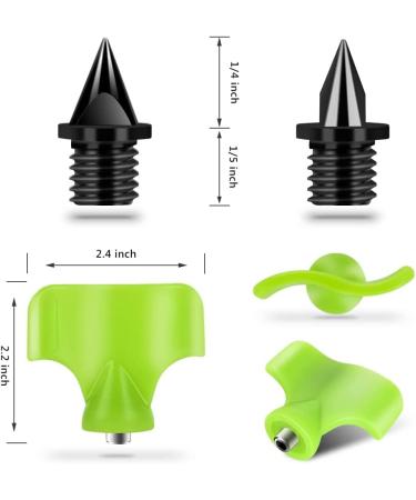 Buy 1/4 Inch Carbon Steel Spikes - 32 Lightweight Lighter Spikes for Sprinting & Cross-Country | 120 Black Rail Shoes - Buy Online on GoSupps.com
