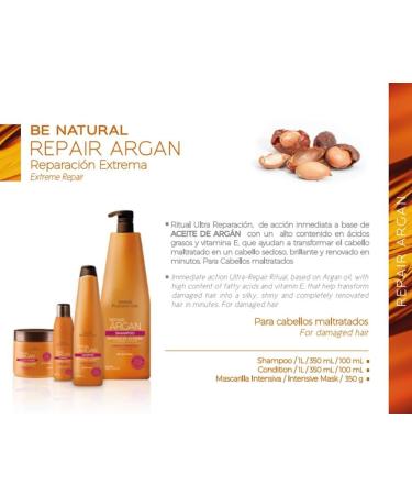 Buy PLACENTA LIFE BE NATURAL Argan Shampoo - Nourish & Repair Damaged Hair with Argan Oil (350ml) - International Shipping Available - Buy Online on GoSupps.com