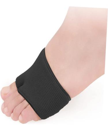 2pcs Half Sleeve Bunion Straighteners + Night Splint Heels Cushioning Pads | Black | 8X6CM - Buy Online on GoSupps.com