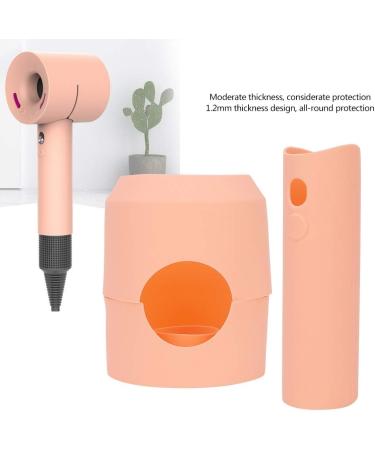 Silicone Hair Dryer Protective Cover EasyToIdentify Hole Sites Anti Scratch Shockproof Dust Droof Travel Protective Case Cover with Special Nozzle Rotation Design for Travel Orange - Buy Online on GoSupps.com
