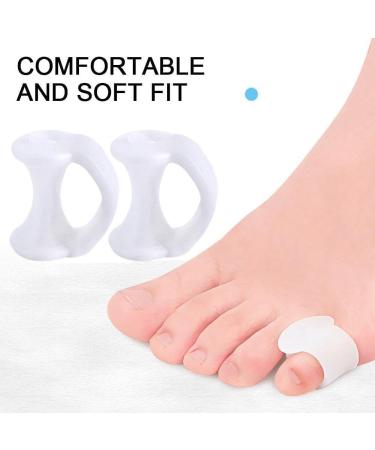 Japagzy White Silicone Toe Separator for Hallux Valgus & Bone Care | Adjustable Foot Device for Ectropion & Valgus Relief - Buy Online on GoSupps.com