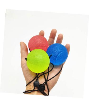 Therapeutic Hand Balls for Stress Relief - BUIFULSIC Squeeze Finger Grip Balls - Decompression Hand Therapy - 20x5cm Blue - Buy Online on GoSupps.com