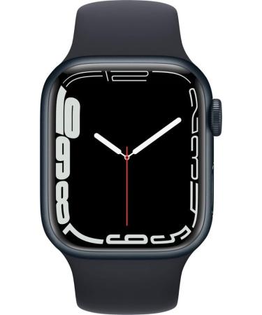 Apple Watch Series 7 GPS + Cellular, 45mm Midnight Aluminum Case with Midnight Sport Band - Regular (Renewed) GPS + Cellular 45mm Midnight - Buy Online on GoSupps.com