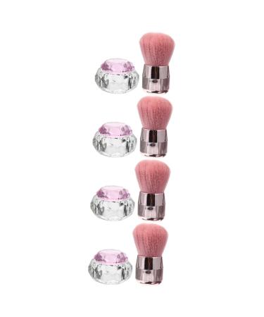 FRCOLOR 4 Sets Manicure Cup Manicure Brush Manicure Pen Cleaning Cup Crystal Cup Manicure Supplies Women Manicure Tool Manicure Accessory Nail Powder Brush Nail Pen Care Nylon Wool