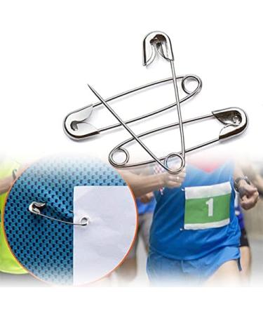 Extra Large 2 Silver Safety Pins - Heavy Duty Rust Resistant - 100 Bulk Safety Pins for Diapers, Laundry, Hijab | NiftyPlaza - Buy Online on GoSupps.com