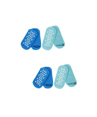 DOITOOL 4 Pairs Gel Socks Moisturizing Foot Socks Women s Socks Essential Oil Socks Moisturizing Socks Features Socks for Women Womens Socks & Hosiery Heel Socks Cotton Yarn Repair Women's