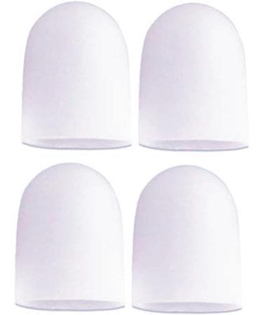 4 Pieces Gel Toe Caps - Silicone Toe Protectors for Blisters Calluses & Pain Relief - Cushioning & Separation for Comfort - Buy Online on GoSupps.com