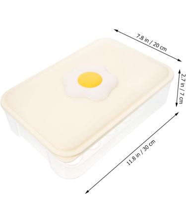 Zerodeko 1pc 24 Organizer Egg Case Refrigerator Fridge Household Compartment Tray Container Stackable Grid - Buy Online on GoSupps.com