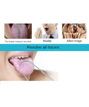 Silver Tongue Scraper - Stainless Steel Tongue Cleaner for Bad Breath Relief | Mouth Management Tool for Adults - Buy Online on GoSupps.com