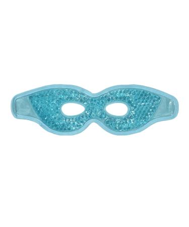 Dajidafu Men Gel Cooling Eye Cover Cold Compress Skin Care Beauty Sleeping Pad Adjustable Headband Pouch Removal Salon Travel Sky Blue
