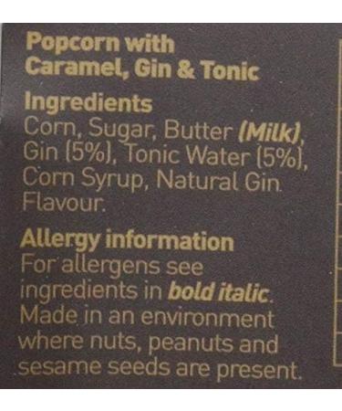 Joe & Seph's Gin & Tonic Popcorn Pouch 70g - Delicious Gourmet Snack Pack - Buy Online on GoSupps.com
