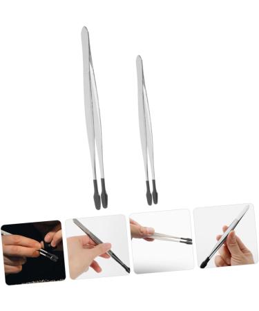Minkissy 6 STK Stainless Steel Stamp Clip Brow Tool & Tweezers for Handicrafts - Jewelry Production Aid (15.20x1.00cm Set of 3) - Buy Online on GoSupps.com