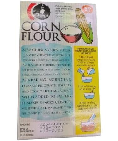 SEELANS CHINGS CORN FLOUR 500G | CORN FLOUR | PERFECT FOR THICKING SOUPS | MAKING DESSERTS | SAUCES | HEALTHY | GLUTEN FREE | INDIAN ORIGIN# - Buy Online on GoSupps.com