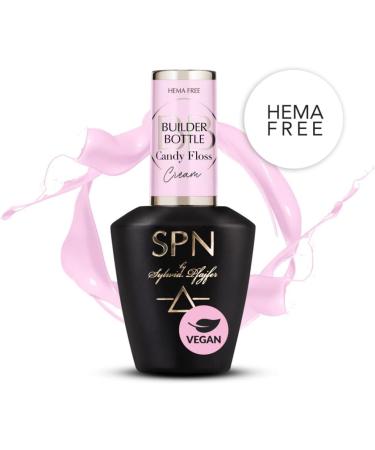 SPN Nails Professional Candy Floss Builder Bottle Cream Gel Nail Polish 10ml- Builder Gels for Nails Extension - Creamy Milky Very Light Pink Shade - Salon-Lasting Manicure LED/UV Lamp Curable - Buy Online on GoSupps.com