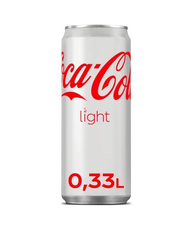 Coca-Cola Light - Refreshing Soft Drink Zero Calories 24x330ml Disposable Cans - Buy Online on GoSupps.com