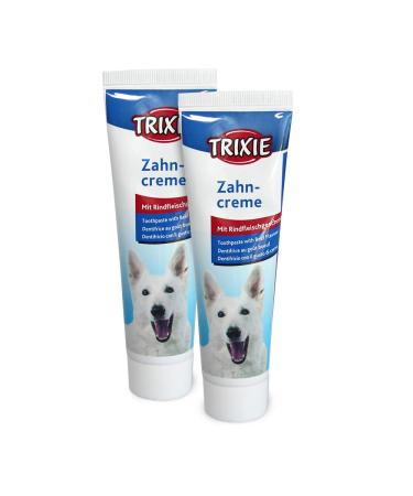 2x Trixie beef flavoured toothpaste for dogs 100g - Buy Online on GoSupps.com