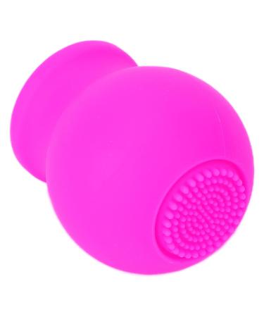 Beauty Mouth Lip Plumper Tool 2 Colors Silicone Face Clean Lip Pump with Brush(Pink)