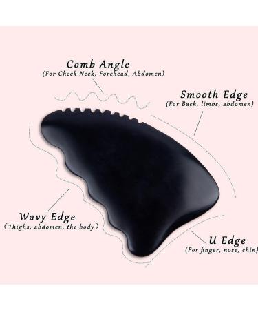 Buy Gua Sha Facial Tools - Spa Quality Face Massager for Acupuncture & Trigger Point Therapy | International Shipping - Buy Online on GoSupps.com