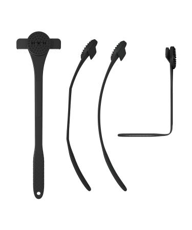 Ergonomic Back Razor for Men - 2-in-1 Anti-Slip Massage Tool & Scrubber for Efficient Body Care - Buy Online on GoSupps.com