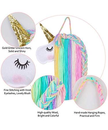 Beinou Unicorn Hair Clips Holder - Rainbow Tassels & Headband Organizer for Unicorn Theme Party - Buy Online on GoSupps.com