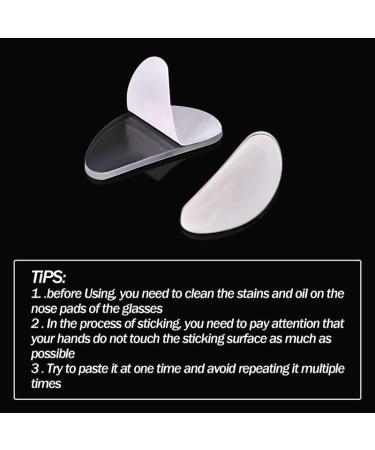 18 Pairs Anti-Slip Silicone Nose Pads for Eyeglasses and Sunglasses - Transparent/Black 1mm - Buy Online on GoSupps.com