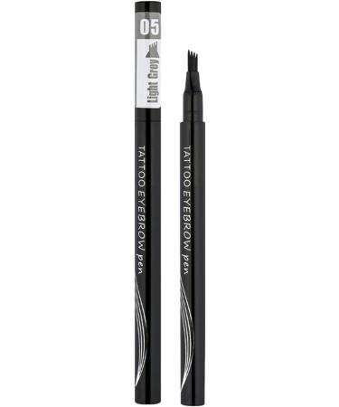 4 Tip Eye Brow Pencils Portable Eyebrow Contouring Pencils with 4 Tips Daily Eyebrow Makeup Supplies for Home Working Dating Traveling Gathering Gecap 5# Light Gray - Buy Online on GoSupps.com
