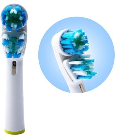 Pack of 20 Dual Clean Brush Heads Compatible with Braun Oral-B Electric Toothbrush - Buy Online on GoSupps.com