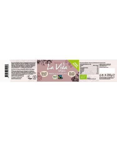 Brinkers La Vida Vegan Mandel & Schoko - 6 x 200g | Gluten-Free Almond Chocolate Spread | Dairy-Free Delights - Buy Online on GoSupps.com