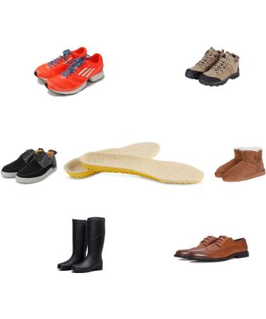 Lambswool Fleece Insoles for Men, Women & Kids - Size M (Men's 6-9 / Women's 7-11) - Winter Shoe Inserts - Buy Online on GoSupps.com