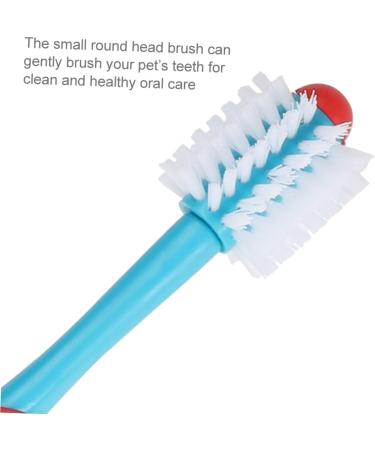 Angoily 2pcs Convenient Double-headed Bristles Pet Double-head Brush for Small Cleaning Soft-bristles Tooth - Buy Online on GoSupps.com