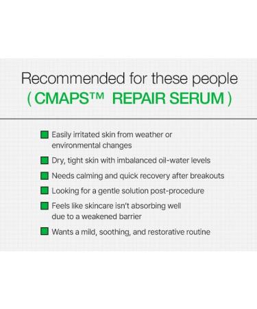 INFODPLUS CMAPS 62 Repair Serum Aloe Vera & Adenosine | Soothing Redness Relief Anti-Wrinkle Repair Serum for Sensitive Skin - Buy Online on GoSupps.com