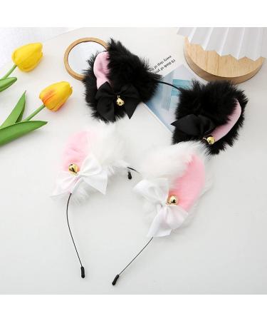 2 Pieces Cat Ears Headband with Bells Cosplay Hair Band Iron Headwear Used for Women Girls Daily Decoration and Party - Buy Online on GoSupps.com