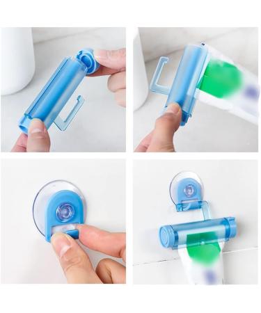 Tube Toothpaste Squeezer Rolling Tube Toothpaste Squeezer Toothpaste Squeezer Wall Mounted Toothpaste Dispenser For Bathroom Rolling Squeezer Toothpaste Dispenser Rotate Toothpaste Dispenser With Suc Blue - Buy Online on GoSupps.com