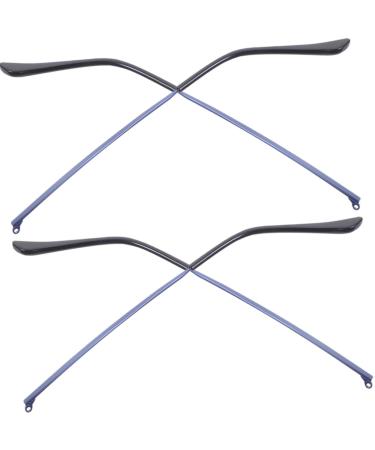 Ultechnovo 2 pairs of glasses Bones sunglasses unisex sunglasses Brille temple glasses temples glasses temple temples for glasses spare parts metal men and women glasses blue 14x4cm