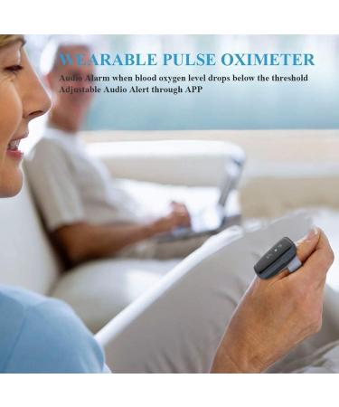 Viatom Pulse Oximeter - Accurate Sleep Oximeter for SPO2 & Heart Rate Monitoring with Vibration Alarm | Free App & Reports | International Shipping Available - Buy Online on GoSupps.com