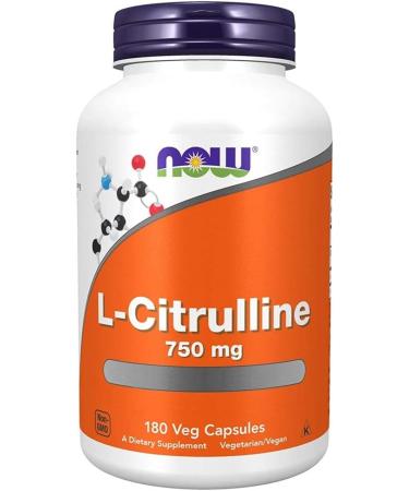 Now Foods L-Citrulline 750 mg - 180 Capsules | Premium Nitric Oxide Booster for Enhanced Performance & Recovery - Shop Internationally - Buy Online on GoSupps.com