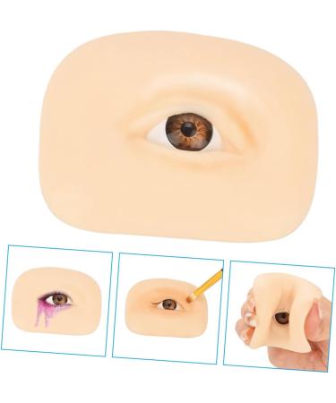 Housoutil 2pcs Make Makeup Washable Simulated Eye Skin Tool Mold Flexible Reusable Fake Blank Left Silicone - Buy Online on GoSupps.com