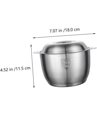 Milisten 3 Pcs Lard Can Stainless Steel Containers Pasta Containers Kitchen Supply Grease Storage Can Sauce Pot Grease Container Fruit Strainer Steam 304 Stainless Steel Chocolate - Buy Online on GoSupps.com