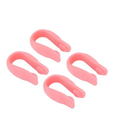 Hand pressure point clip 4 pieces activation point portable universal mini migraine relief hand-acupressure point clip migraine relief massage clip (pink)